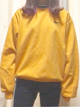 「NIKE(ナイキ)のアイテム(パーカー)」を使った、れれたんさん(レディース・142cm)の春コーディネート