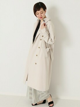 「journal standard L'essage（ジャーナルスタンダードレサージュ）のアイテム（トレンチコート）」を使った、Reimiさん（レディース・170cm）の春コーディネート