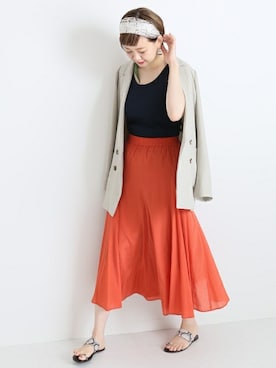 「Altea（アルテア）のアイテム」を使った、Reimiさん（レディース・170cm）の春コーディネート