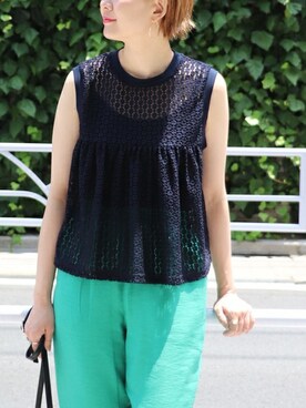 「OKIRAKU（オキラク）のアイテム」を使った、Reimiさん（レディース・170cm）の夏コーディネート