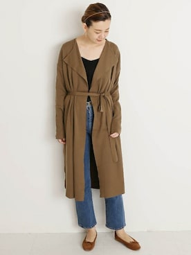 「ロングカーディガン」｜Reimiさん（レディース・170cm）の秋コーディネート