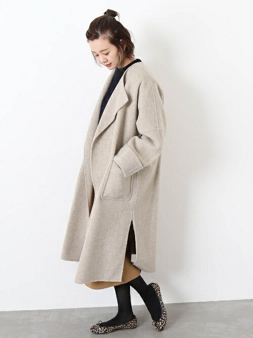 journal standard メリンプガウンコート　ノーカラー　ウール journal standard L'essage（ジャーナルスタンダードレサージュ）の