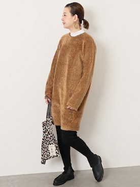 「OKIRAKU（オキラク）のアイテム」を使った、Reimiさん（レディース・170cm）の冬コーディネート