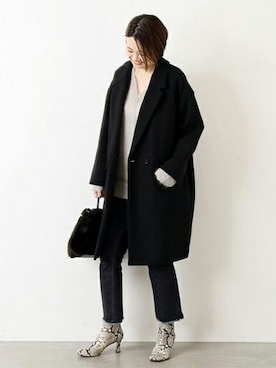 journal standard L'essageのチェスターコートを使った人気