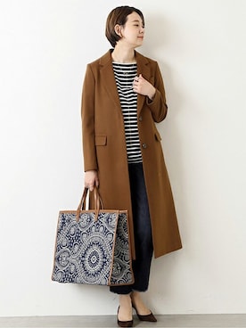 journal standard L'essageのチェスターコートを使った人気