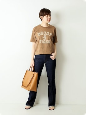 「MIXTA（ミクスタ）のアイテム」を使った、Reimiさん（レディース・170cm）の春コーディネート