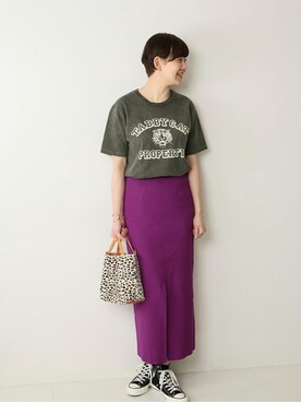 「MIXTA（ミクスタ）のアイテム」を使った、Reimiさん（レディース・170cm）の春コーディネート