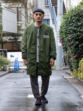 「APPLEBUM」｜「アイテム（ジャケット/アウター）」を使った、akustoさん（メンズ・172cm）の冬コーディネート