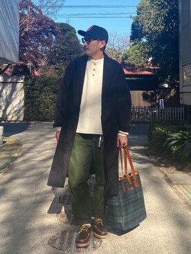 Ralph Lauren ラルフ ローレン のトートバッグを使った人気ファッションコーディネート Wear