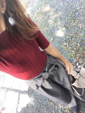 「Right-on（ライトオン）のアイテム（アクセサリー）」を使った、mamena♪さん（レディース・163cm）の秋コーディネート
