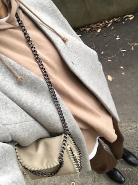 「LOWRYS FARM（ローリーズファーム）のストレッチヒールブーツ　851418（ブーツ）」を使った、mamena♪さん（レディース・163cm）の冬コーディネート