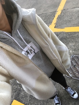 「CONVERSE（コンバース）のALL STAR HI（スニーカー）」を使った、mamena♪さん（レディース・163cm）の秋コーディネート