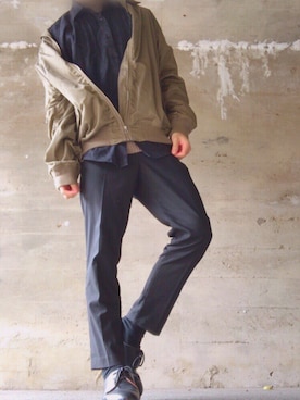 「GAP（ギャップ）のアイテム（MA-1）」を使った、☆RYOGA☆さん（メンズ・172cm）の秋コーディネート