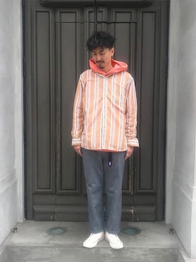 「nonnative（ノンネイティブ）のアイテム（パーカー）」を使った、takさん（メンズ・176cm）の春コーディネート