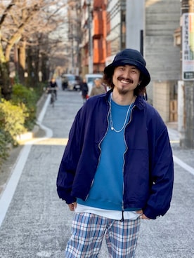 「YSTRDY's TMRRW（イエスタデイズトゥモロー）のアイテム（ジャケット/アウター）」を使った、takさん（メンズ・176cm）の冬コーディネート