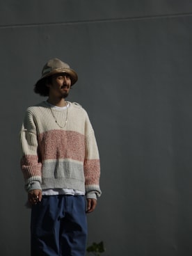 「YSTRDY's TMRRW（イエスタデイズトゥモロー）のアイテム（帽子）」を使った、takさん（メンズ・176cm）の春コーディネート