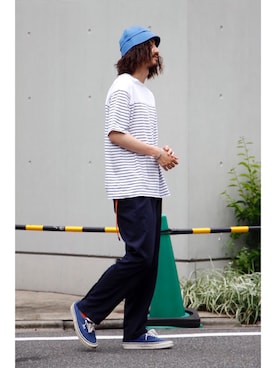 「YSTRDY's TMRRW（イエスタデイズトゥモロー）のアイテム（パンツ）」を使った、takさん（メンズ・176cm）の夏コーディネート