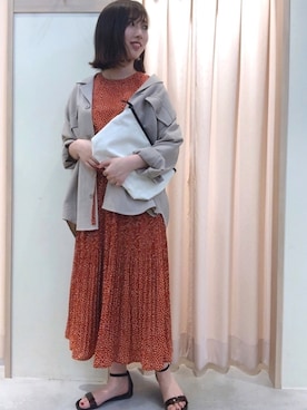 Te Chichi テチチ のワンピース ドレス オレンジ系 を使った人気ファッションコーディネート Wear