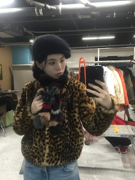 るうこさん（レディース・162cm）の冬コーディネート