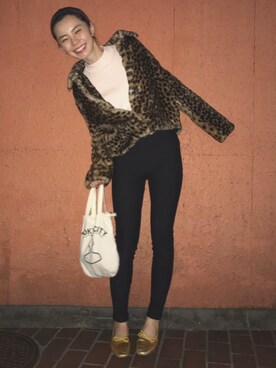 るうこさん（レディース・162cm）の冬コーディネート