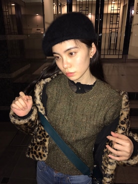 るうこさん（レディース・162cm）の冬コーディネート