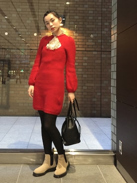 るうこさん（レディース・162cm）の冬コーディネート