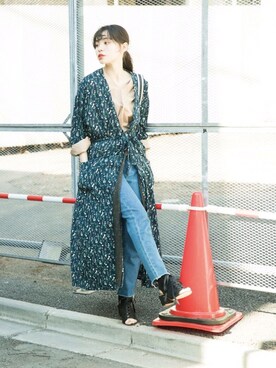 「PAOLA FERRI（パオラフェリー）のアイテム」を使った、るうこさん（レディース・162cm）の春コーディネート