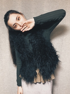 るうこさん（レディース・162cm）の冬コーディネート