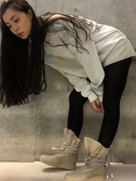 るうこさん（レディース・162cm）の冬コーディネート