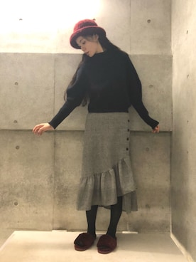 るうこさん（レディース・162cm）の冬コーディネート