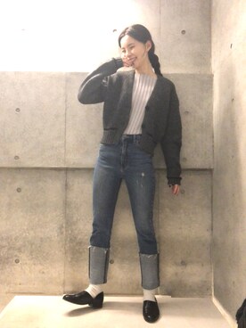 るうこさん（レディース・162cm）の冬コーディネート