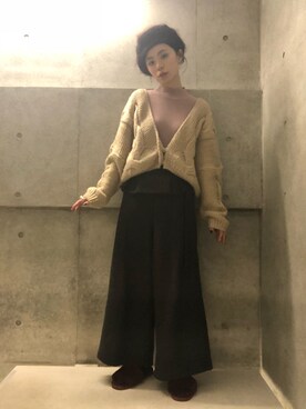 るうこさん（レディース・162cm）の冬コーディネート