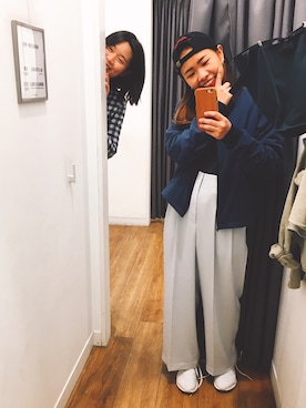 「Ed Hardy（エドハーディー）のアイテム（キャップ）」を使った、Tam2y_Parkさん（レディース・154cm）の春コーディネート