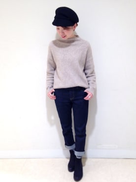 「ハイネックトップス」｜☺︎いこまい☺︎さん（レディース・151cm）の冬コーディネート