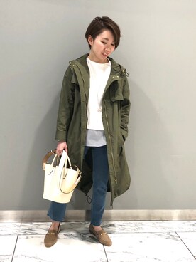 「ビットローファー」｜「アイテム（その他シューズ）」を使った、☺︎いこまい☺︎さん（レディース・151cm）の冬コーディネート