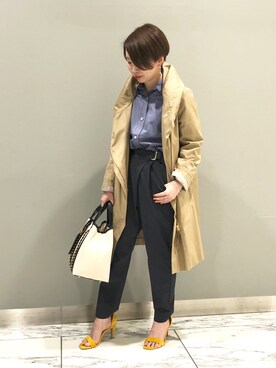 「RIVEDROITE」｜「アイテム（その他アウター）」を使った、☺︎いこまい☺︎さん（レディース・151cm）の春コーディネート