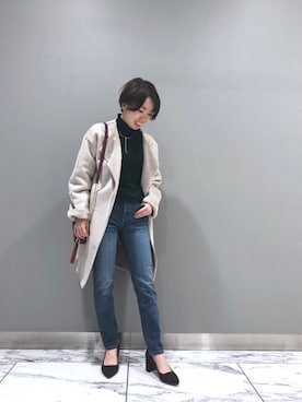 「RIVEDROITE」｜「アイテム（その他アウター）」を使った、☺︎いこまい☺︎さん（レディース・151cm）の冬コーディネート