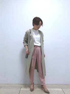「RIVEDROITE」｜「アイテム（その他アウター）」を使った、☺︎いこまい☺︎さん（レディース・151cm）の春コーディネート