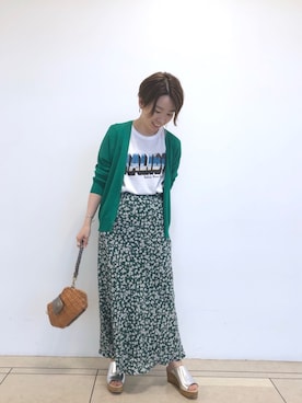 「rxmance（ロマンス）のアイテム」を使った、☺︎いこまい☺︎さん（レディース・151cm）の春コーディネート