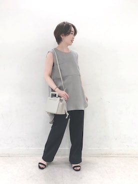 「YANUK（ヤヌーク）のアイテム」を使った、☺︎いこまい☺︎さん（レディース・153cm）の夏コーディネート