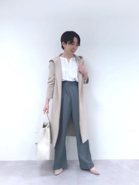 「RIVEDROITE」｜「アイテム（ダウンジャケット/コート）」を使った、☺︎いこまい☺︎さん（レディース・153cm）の冬コーディネート