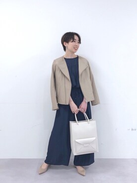 「RIVEDROITE」｜「アイテム（ライダースジャケット）」を使った、☺︎いこまい☺︎さん（レディース・153cm）の冬コーディネート