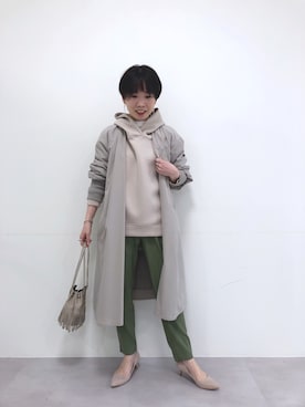 「RIVEDROITE」｜「アイテム（その他アウター）」を使った、☺︎いこまい☺︎さん（レディース・153cm）の冬コーディネート