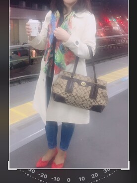「GAP（ギャップ）のアイテム（トレンチコート）」を使った、yumiさん（レディース・163cm）の春コーディネート