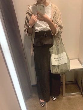 「DIANA」｜「アイテム（腕時計）」を使った、akariさん（レディース・161cm）の秋コーディネート