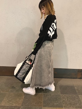 DIESEL 黒 ロングスウェットスカート DIESEL 黒 ロングスウェットスカート