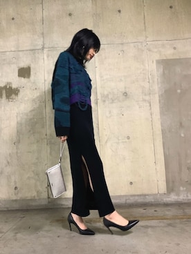 「シルバーパンプス」｜「アイテム（財布/小物）」を使った、mariさん（レディース・161cm）の秋コーディネート