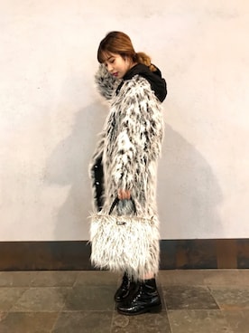 「ディーゼル」｜「アイテム（その他アウター）」を使った、mariさん（レディース・161cm）の秋コーディネート