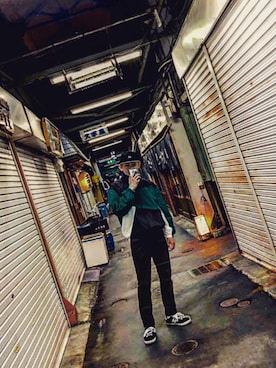 「Quiksilver（クイックシルバー）のアイテム（帽子）」を使った、こうたさん（メンズ・172cm）の春コーディネート