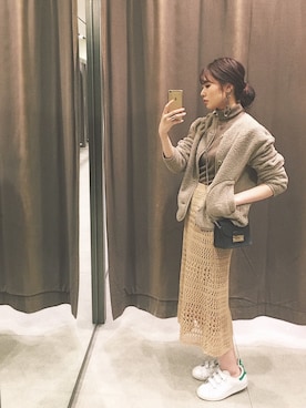 「UNIQLO（ユニクロ）のエクストラファインメリノリブタートルネックセーター（長袖）（ニット/セーター）」を使った、meiさん（レディース・162cm）の冬コーディネート